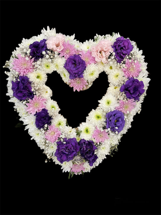 Heart Wreath Fresh flower Arrangement