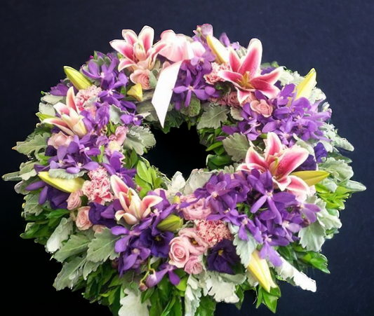 Blessed Wreath Flower Arrangement