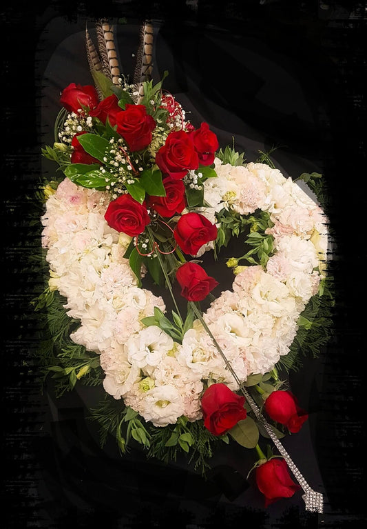 Cupid Wreath Flower Arrangement