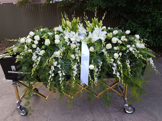 Victoria Full Casket Spray POA Flower Arrangement